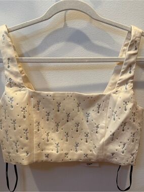 Forever 21 Sequin Cream tank top